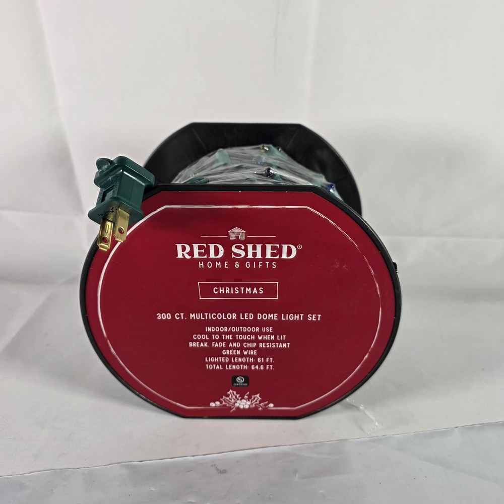 Red Shed 300 Ct Multicolor LED Dome Light Set Christmas New